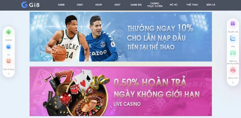 Vô vàn cách khuyến mãi hấp dẫn gi8 dành tặng thành viên mới
